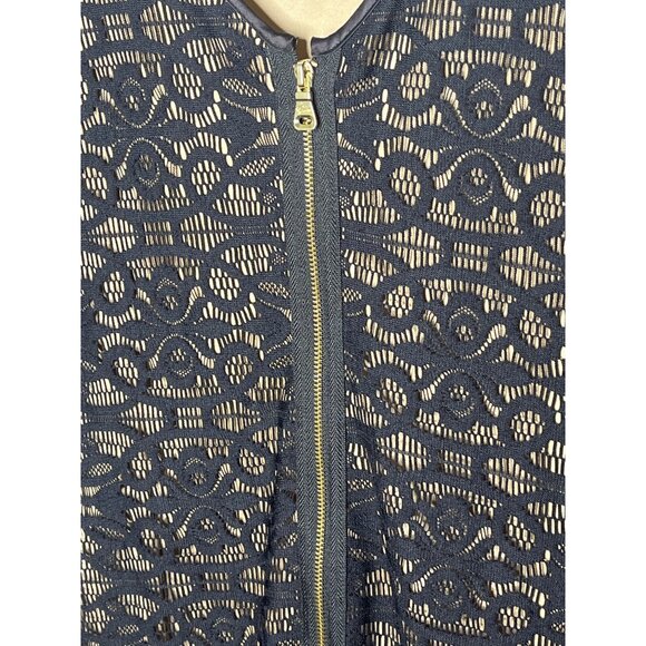 Guess Black Nude Lace Sheath Dress Size 10 Party Cocktail - Picture 10 of 12